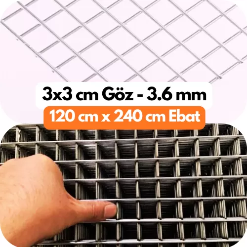 120x240 cm Welded Mesh Panel — AnkaraTel